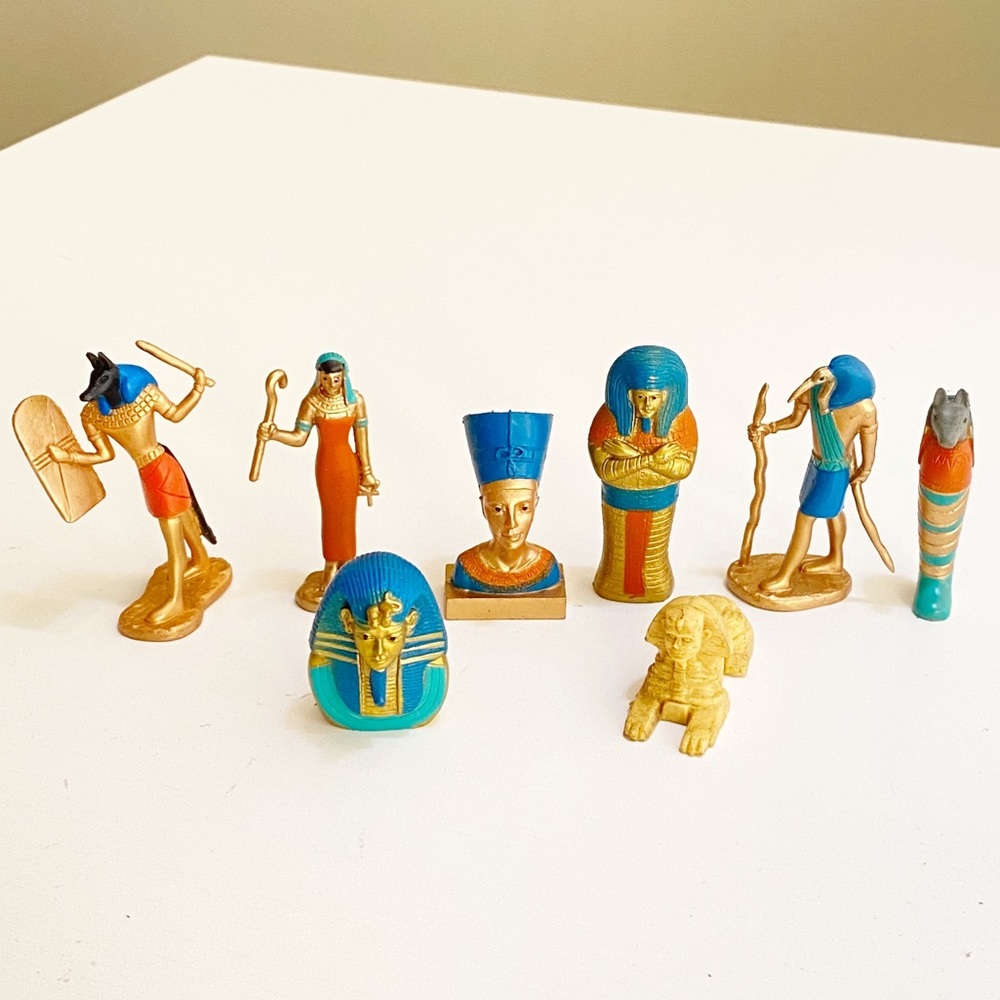 Safari Ltd Ancient Egypt Mini Figures Lot (8 pcs) Nefertiti & More